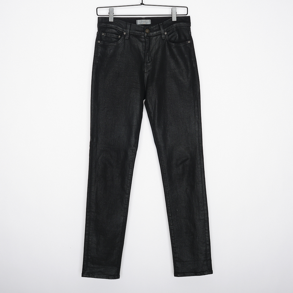 Principle Denim Black Wax Coated Jeans 